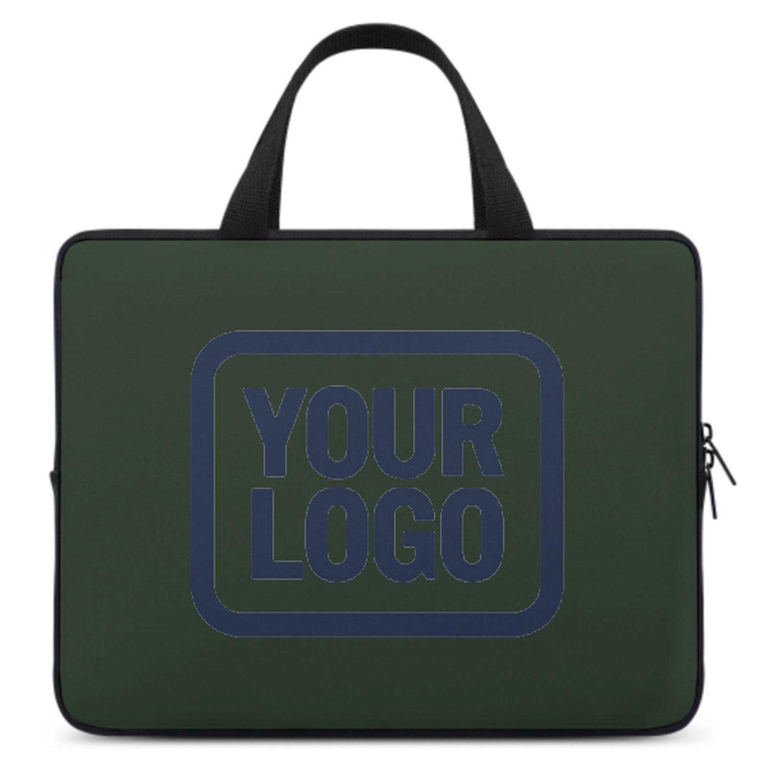 Bolsa de laptop azul verde hecha a medida