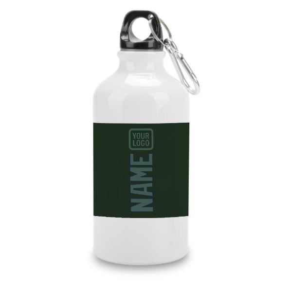 Maßgeschneidertes Tannengrün Blaugrün Sportflasche