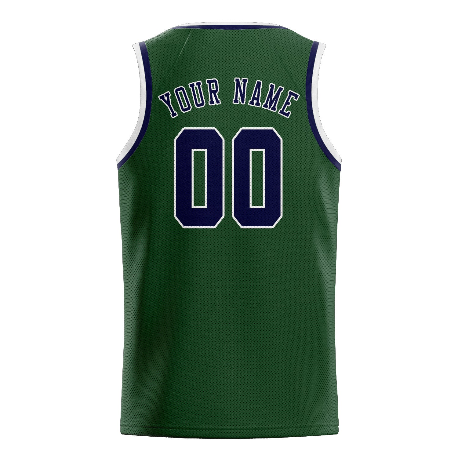 Benutzerdefiniertes Professionelles Tannengrün Stahlblau Basketballtrikot
