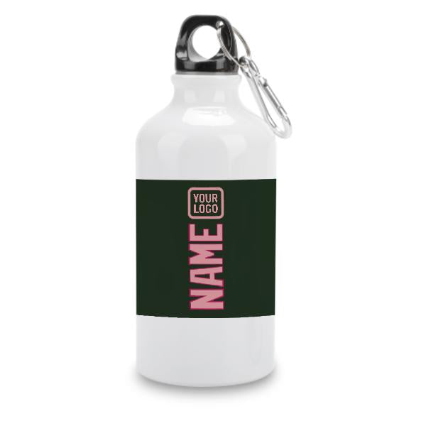 Maßgeschneidertes Tannengrün Rosa Sportflasche