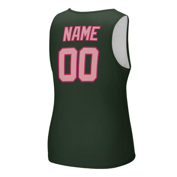 Maßgeschneidertes Tannengrün Rosa Herren Tanktop