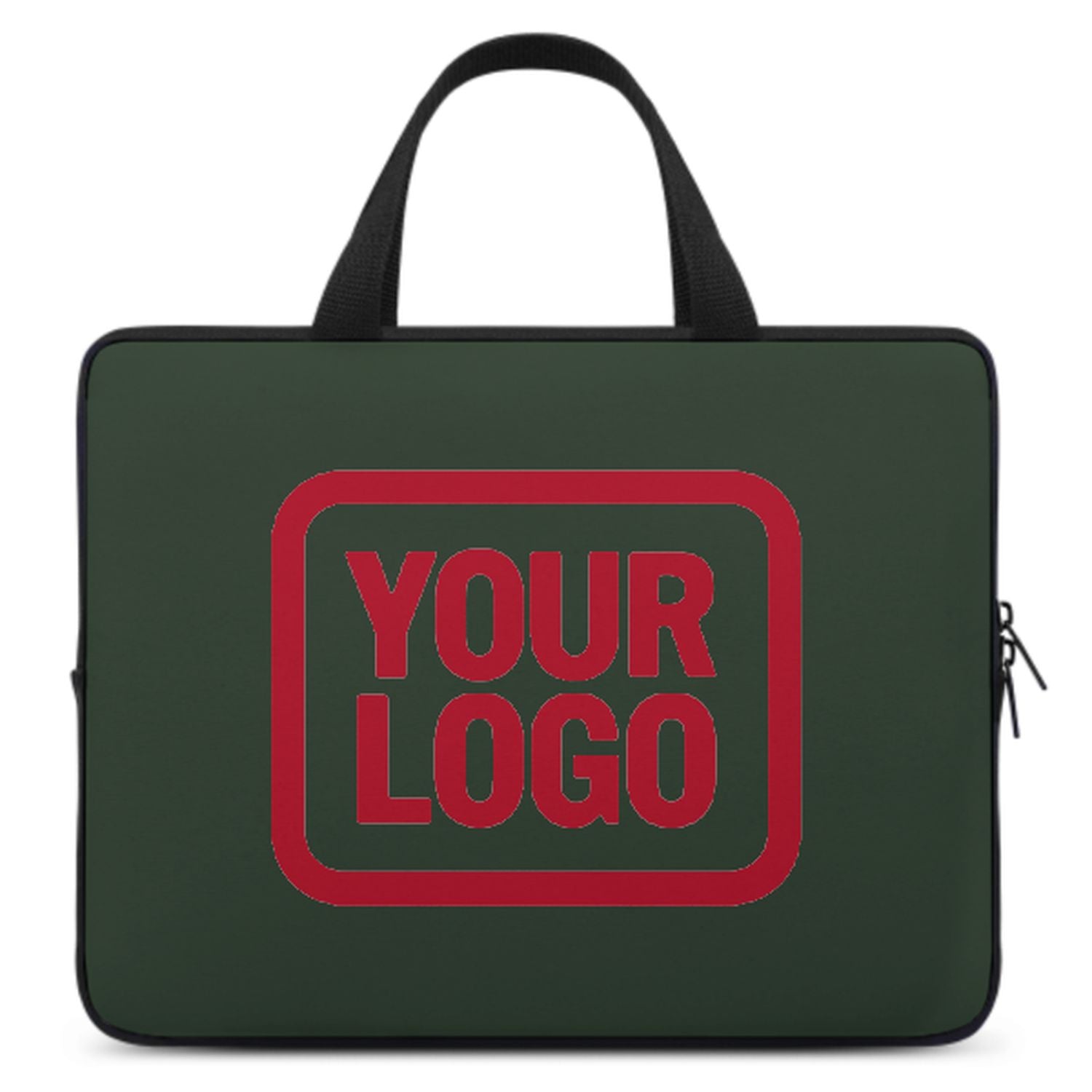 Maßgeschneidertes Tannengrün Red Laptop Tasche