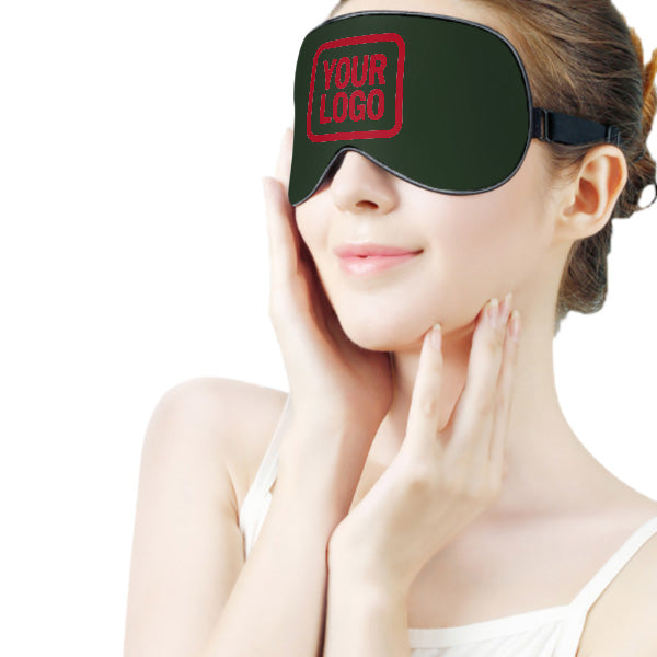 Maßgeschneidertes Tannengrün Rot Schlafmaske