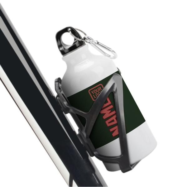 Maßgeschneidertes Tannengrün Kupferrose Sportflasche