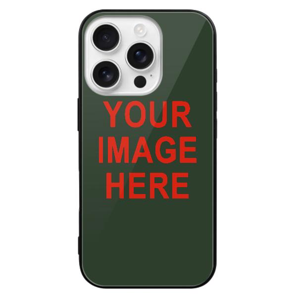 Custodia per telefono personalizzata in abete verde arancione rosso
