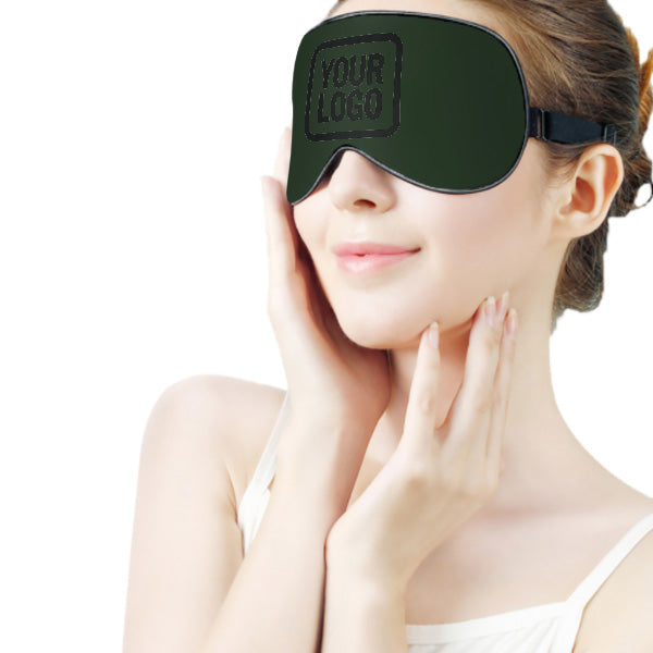 Maßgeschneidertes Tannengrün Schwarz Schlafmaske