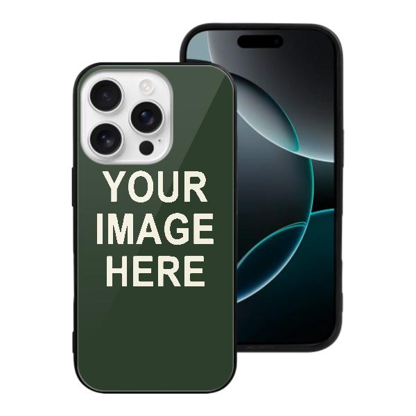 Custodia per telefono beige verde abete personalizzata