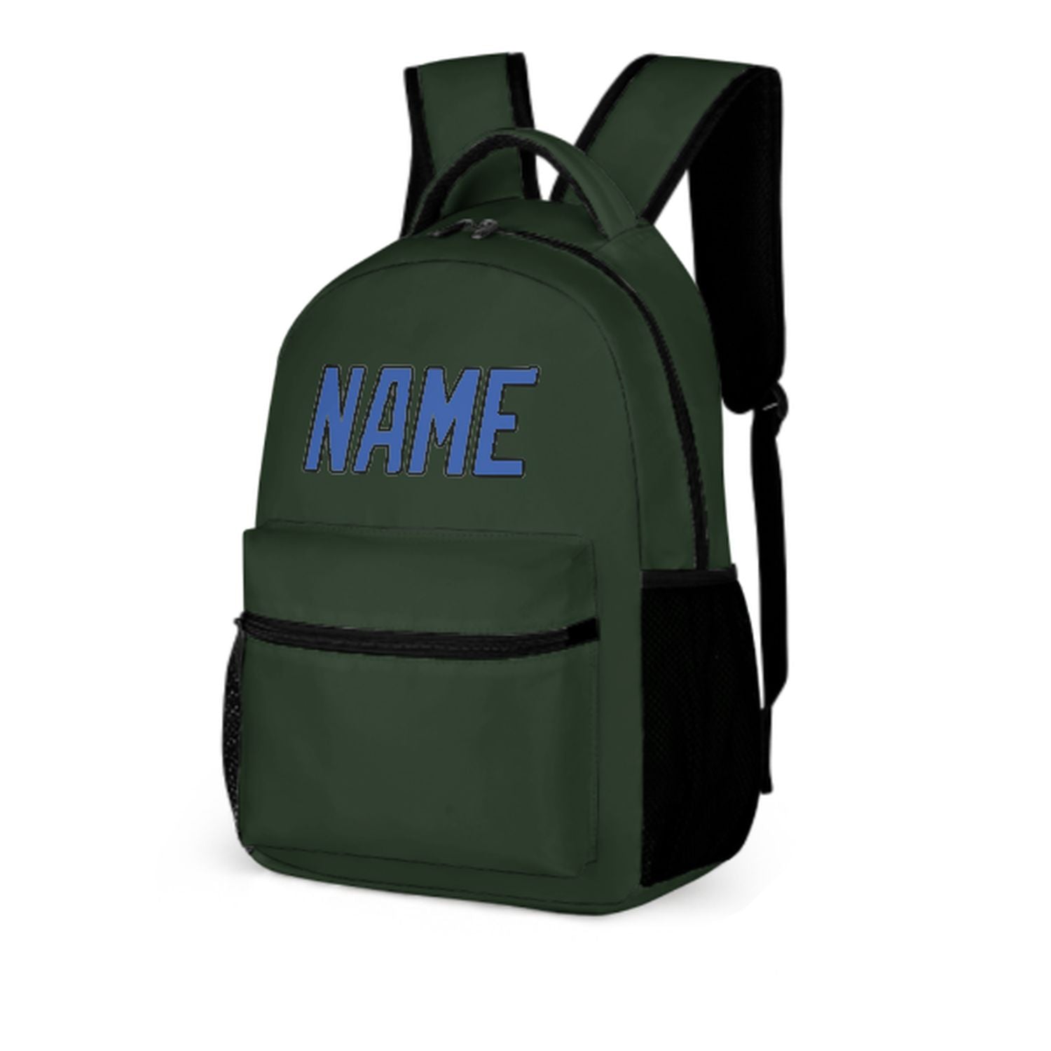 Maßgeschneidertes Tannengrün Himmelblau Kinderrucksack