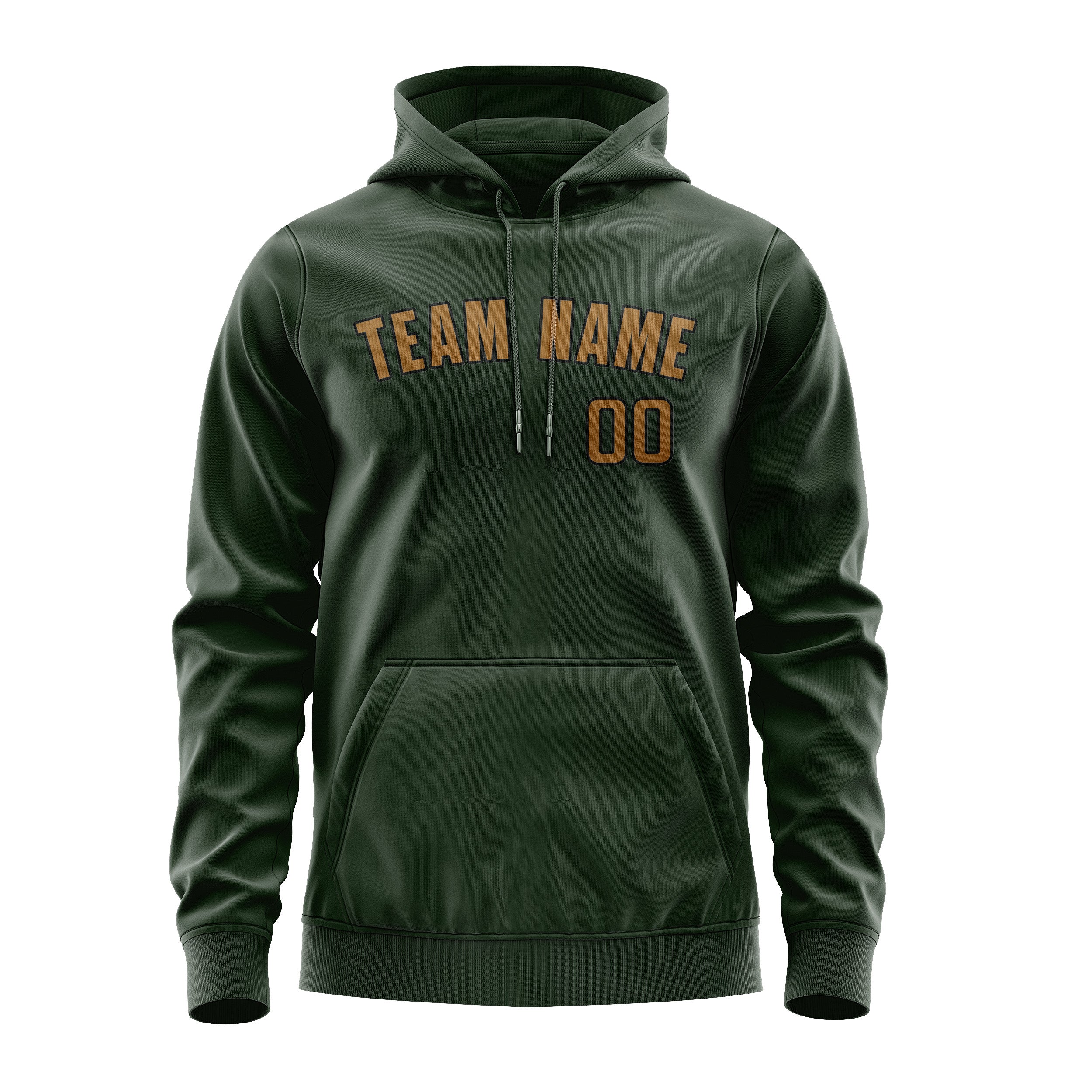 Maßgeschneidertes Tannengrün Khaki Hoodie