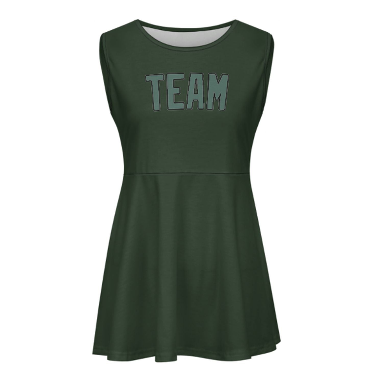 Abito da cheerleader verde acqua su misura