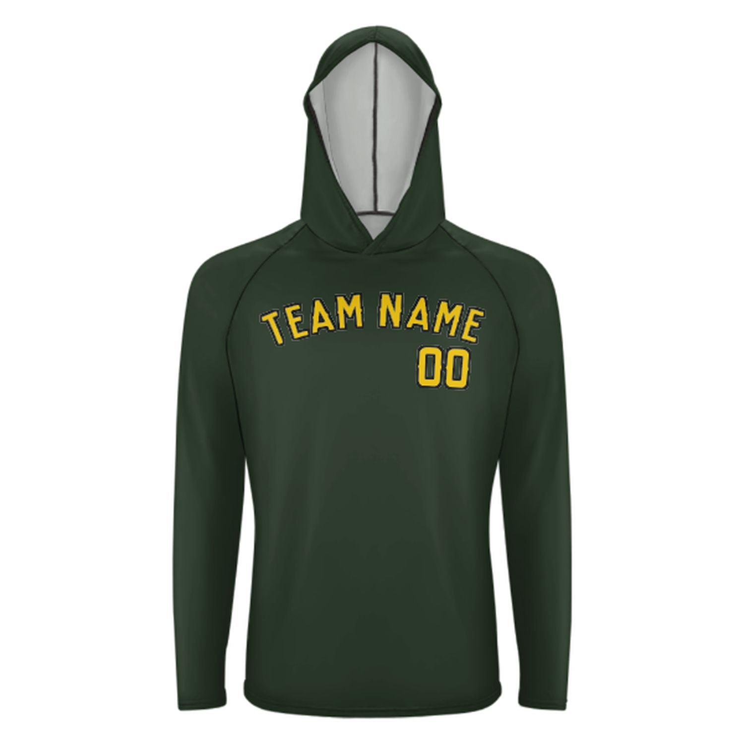 Po mjeri jelsko zeleno zlato UV-Hoodie