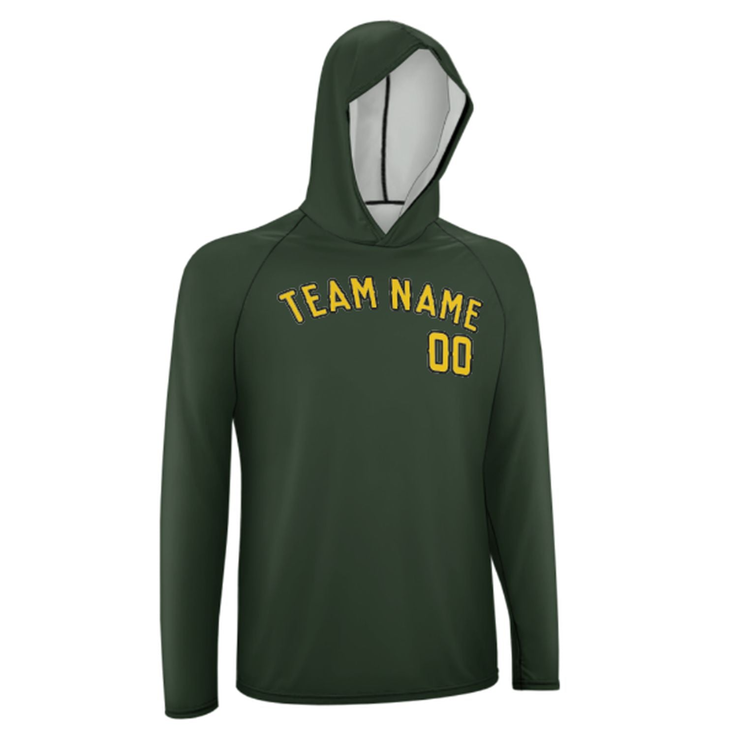 Po mjeri jelsko zeleno zlato UV-Hoodie