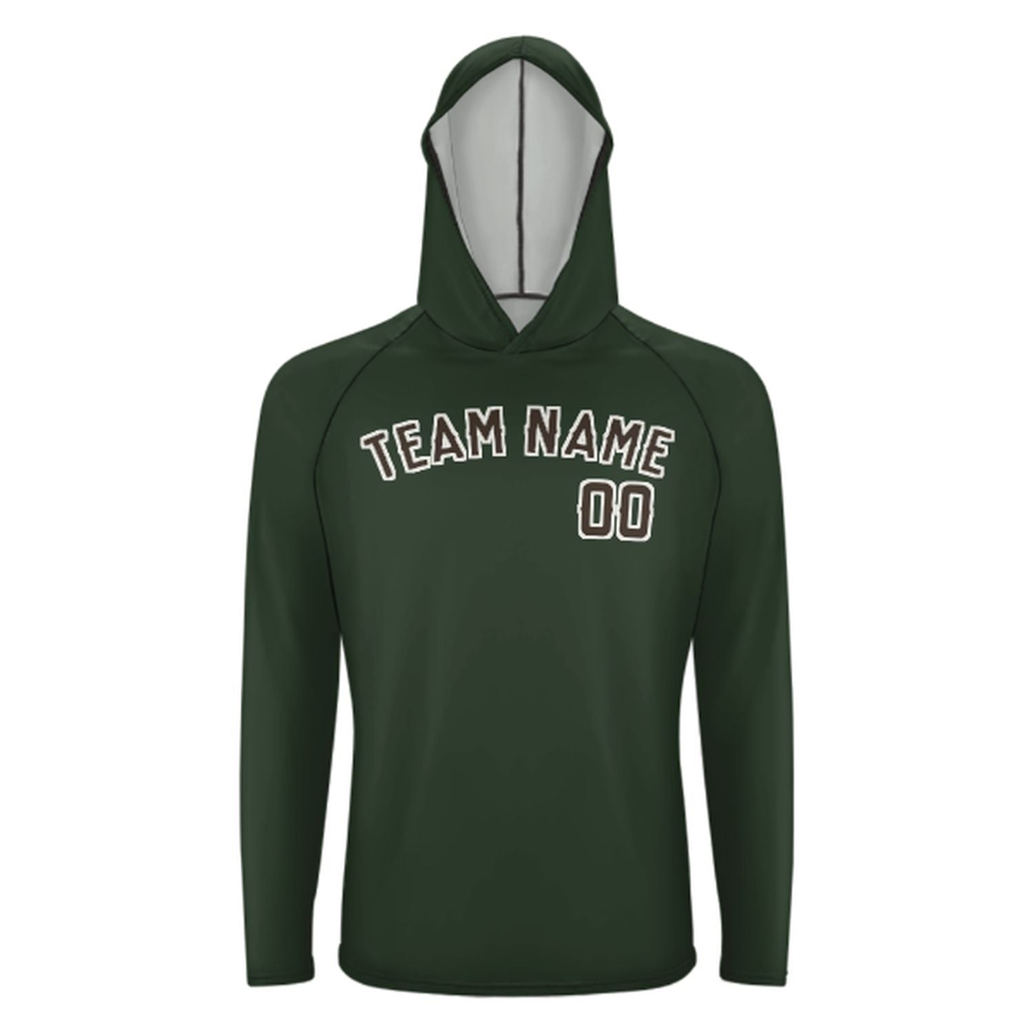 Po mjeri, jelka zelena smeđa UV-Hoodie