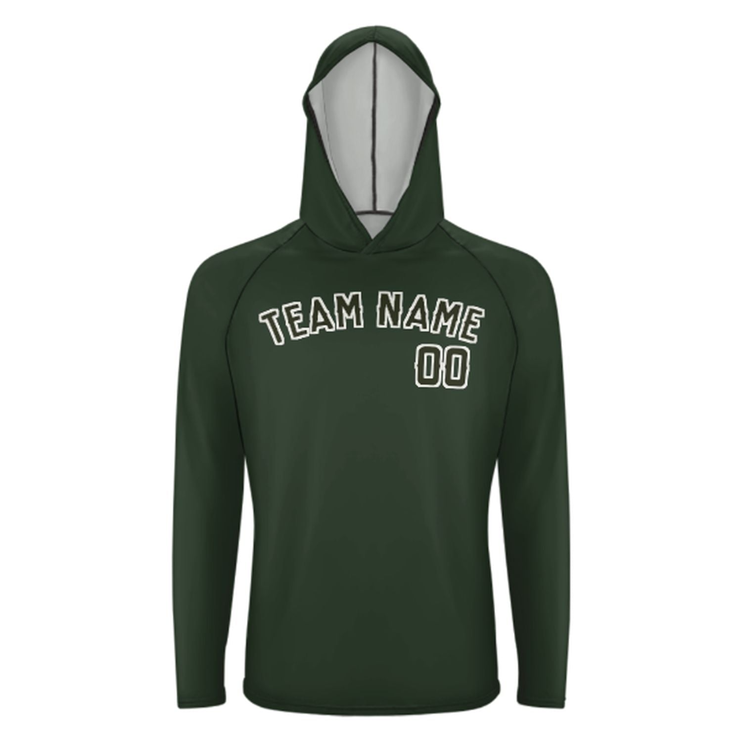 Po mjeri jelka zelena tamna maslina UV-Hoodie
