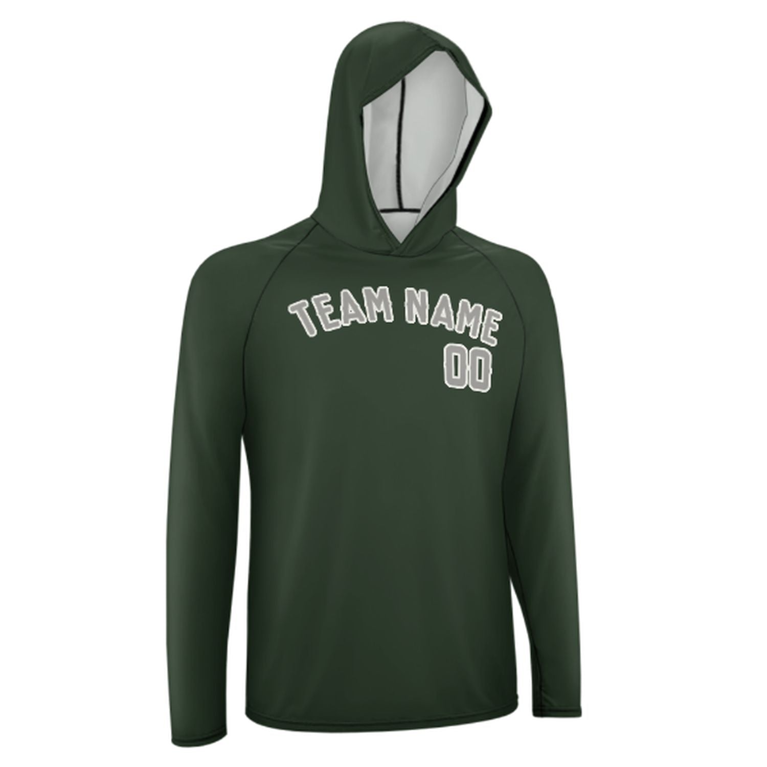 Po mjeri, jelka zelena siva UV-Hoodie