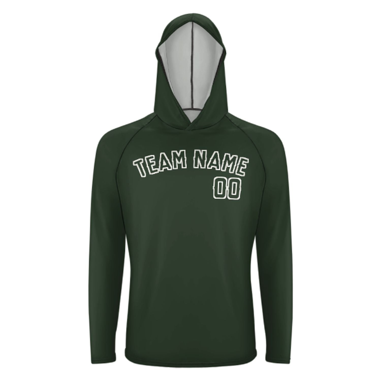 Po mjeri, jelka zelena zelena UV-Hoodie