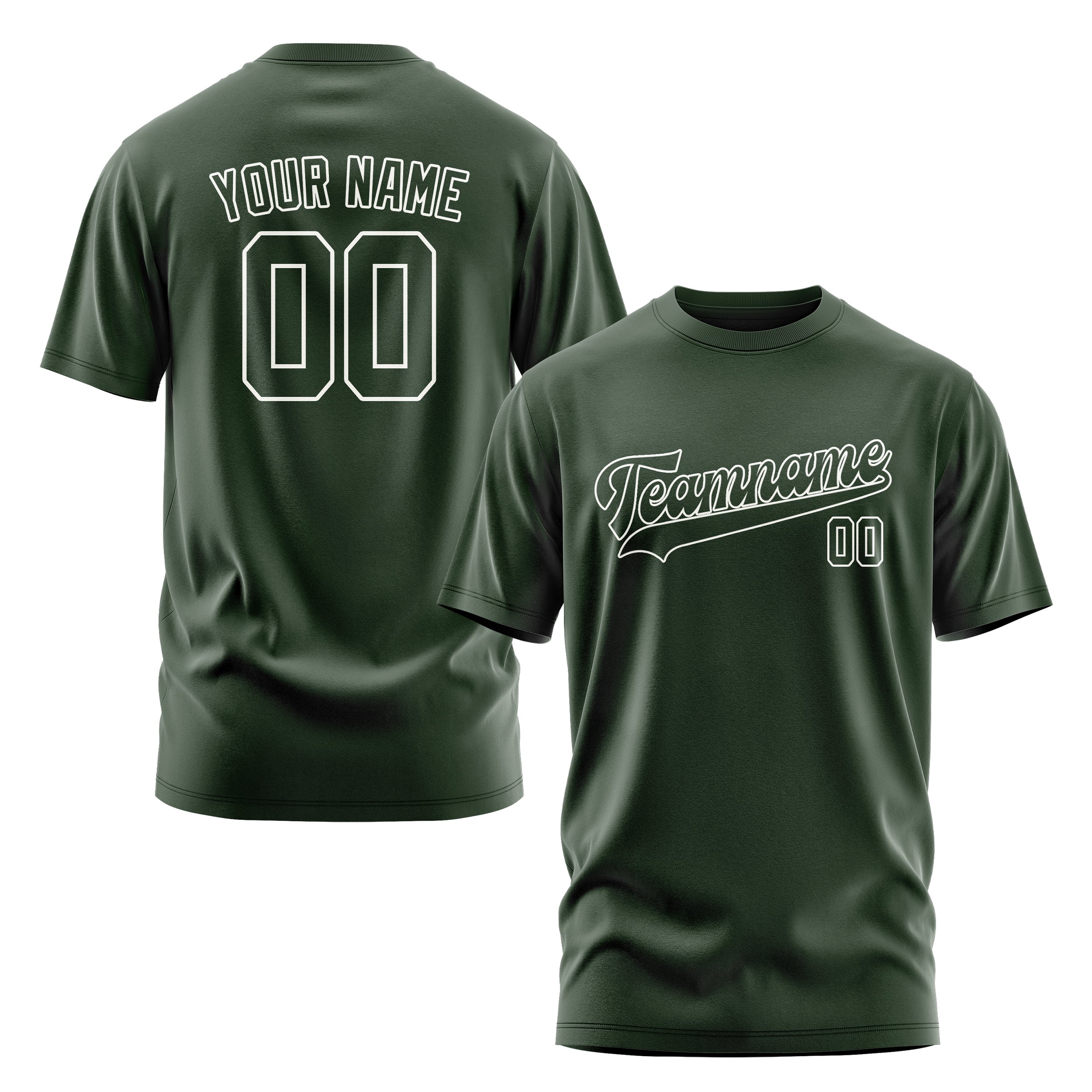 Maßgeschneidertes Tannengrün Tannengrün T-Shirt