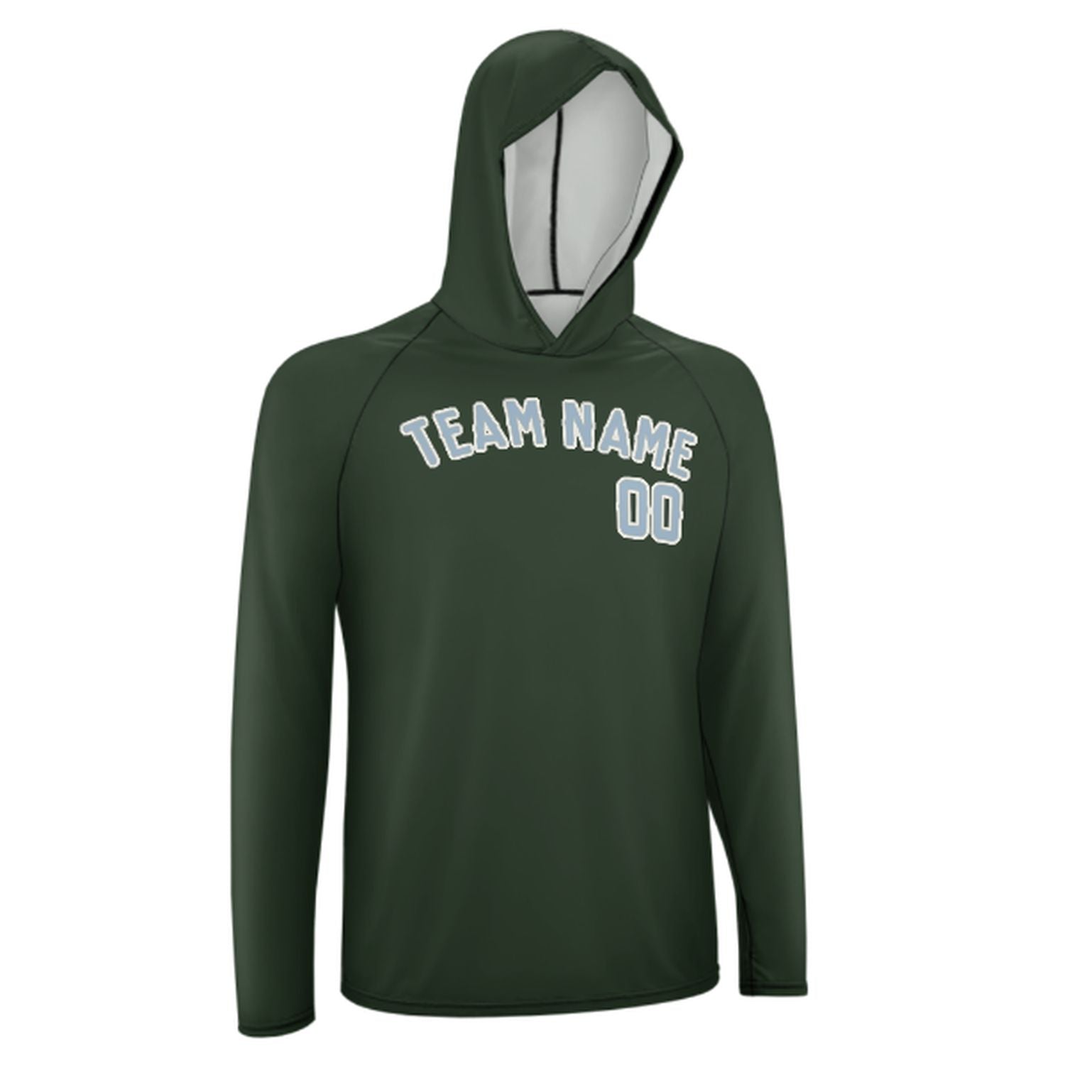 Po mjeri jelka zelena svijetloplava uv-hoodie
