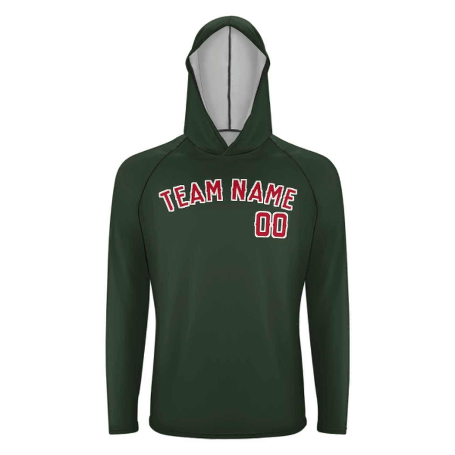 Po mjeri, jelka zelena crvena UV-Hoodie