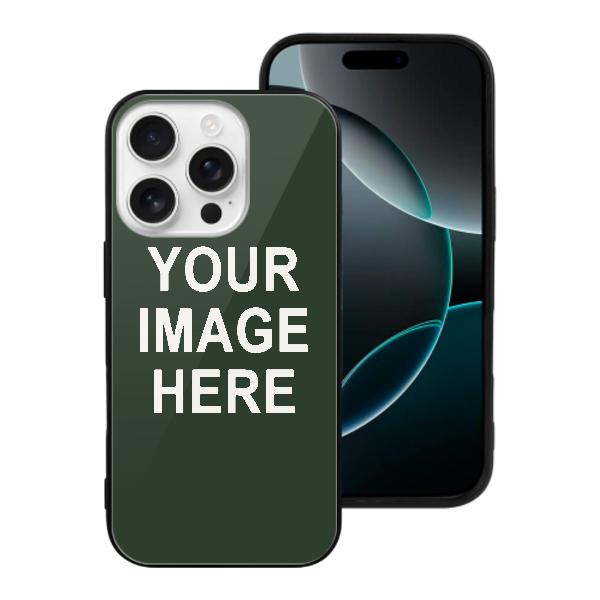 Custodia per telefono personalizzata verde abete bianco