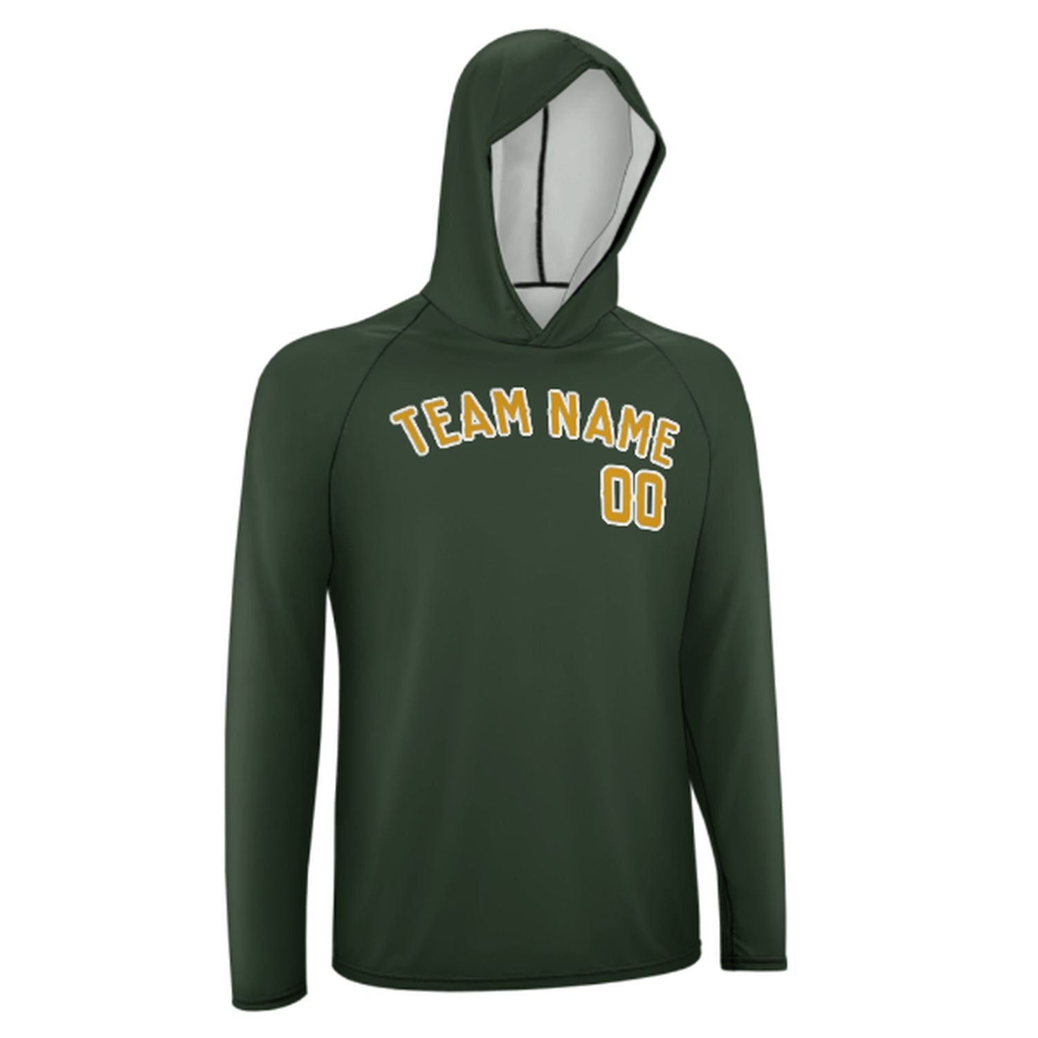 Po mjeri jelka zelena žuta UV-Hoodie