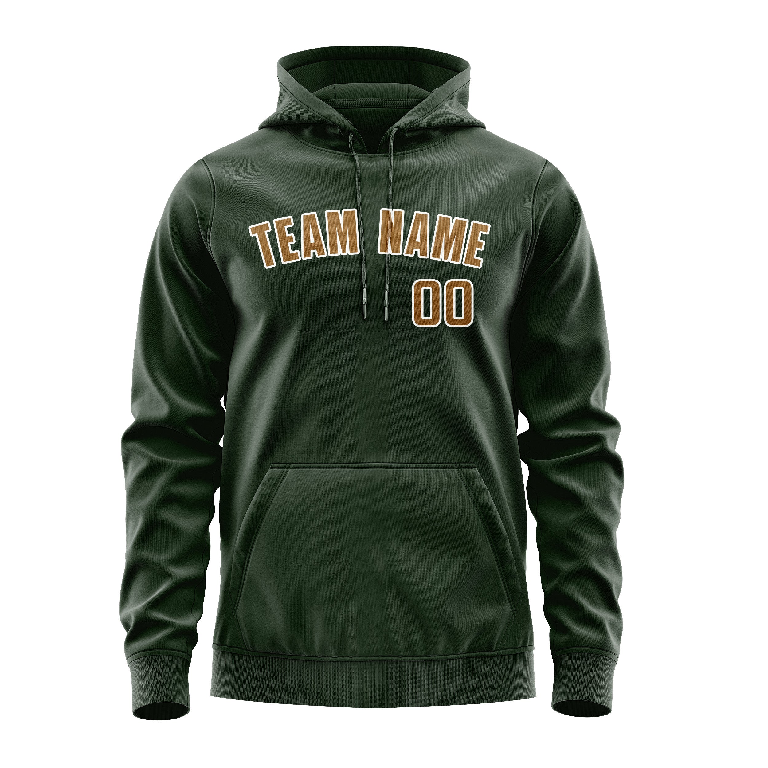 Maßgeschneidertes Tannengrün Khaki Hoodie