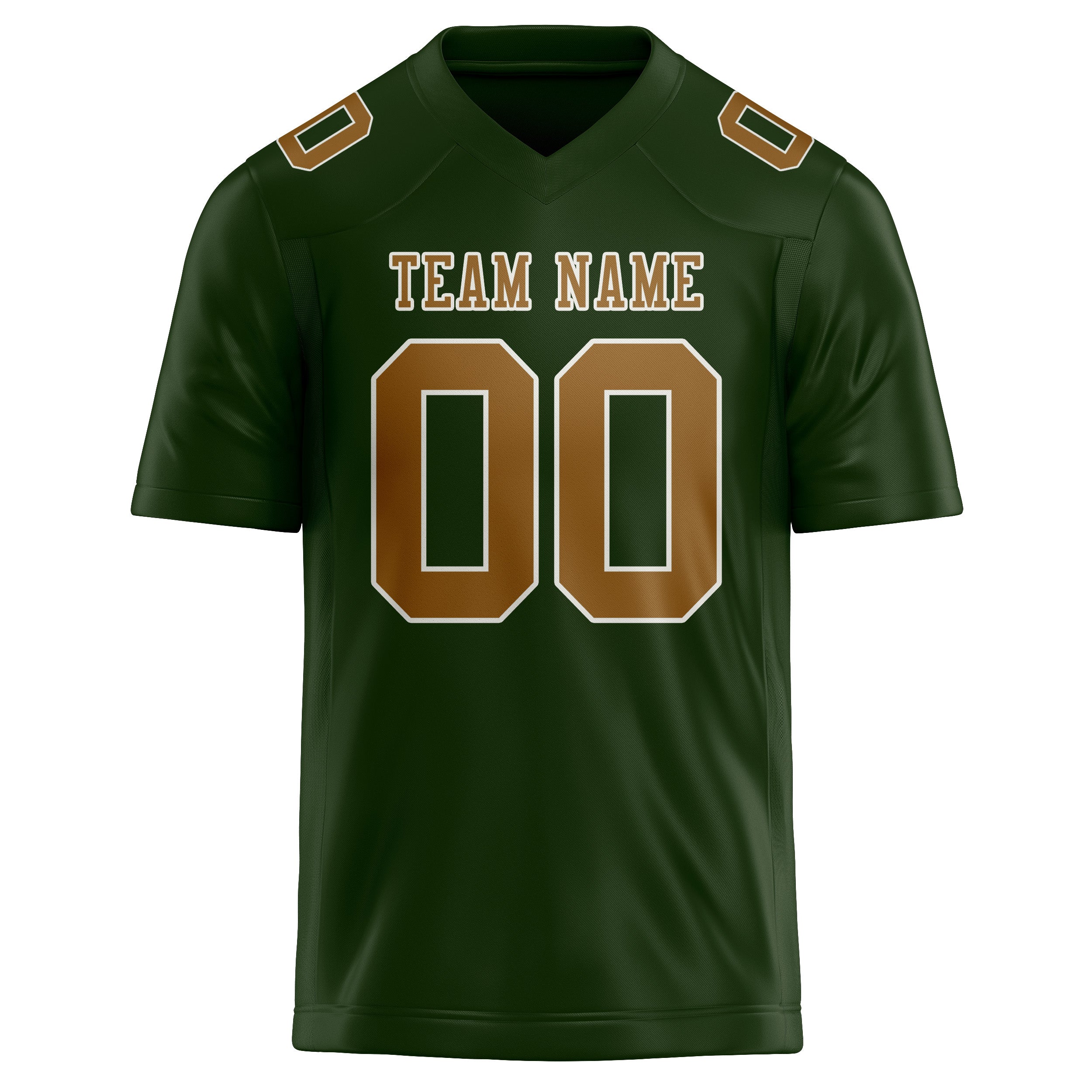 Maßgeschneidertes Professionelles Tannengrün Khaki Rugbytrikot