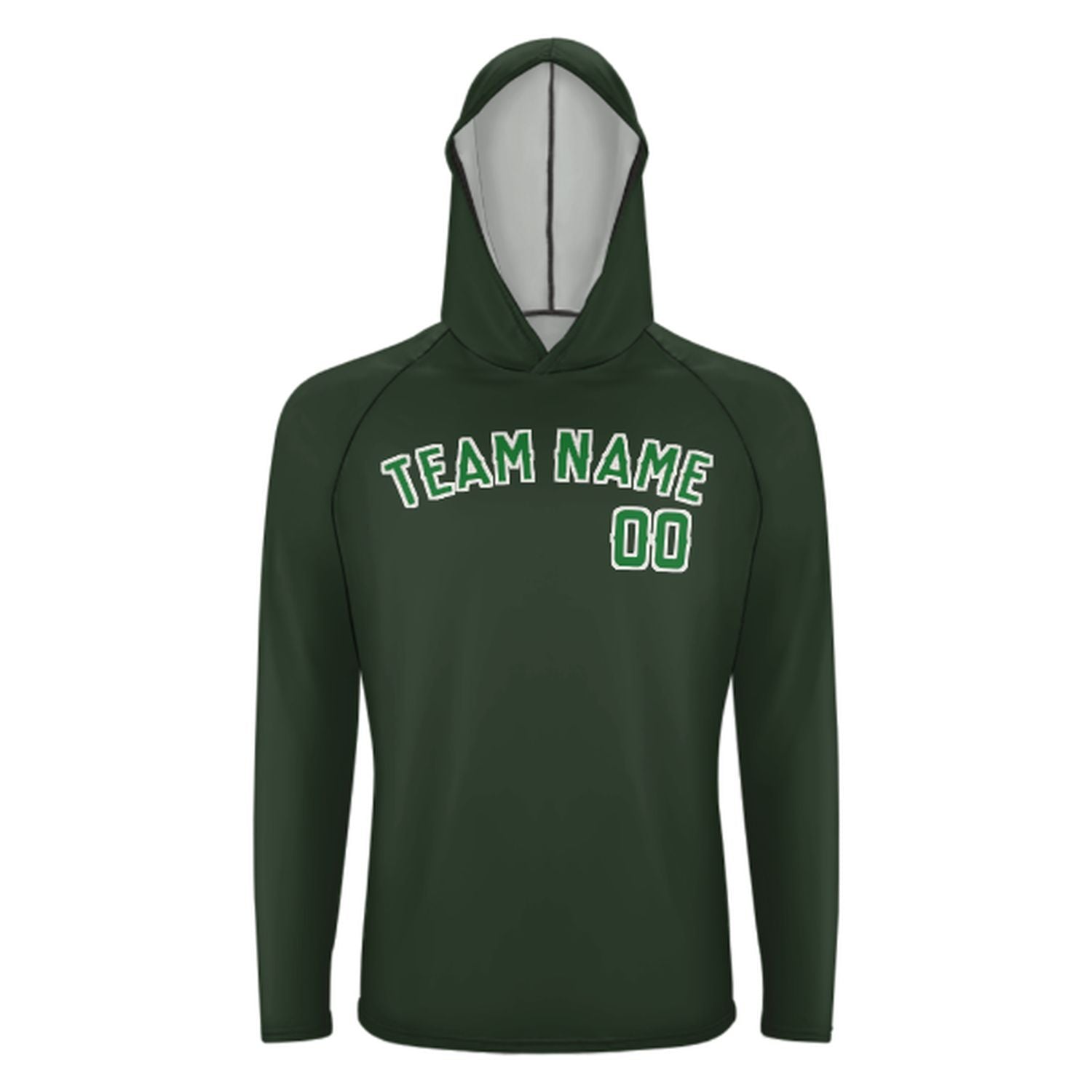 Po mjeri jelka zelena smaragdna zelena UV-Hoodie