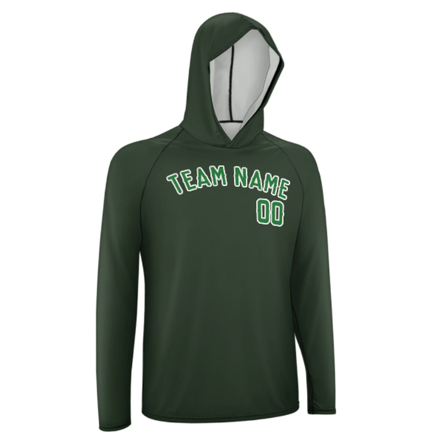 Po mjeri jelka zelena smaragdna zelena UV-Hoodie