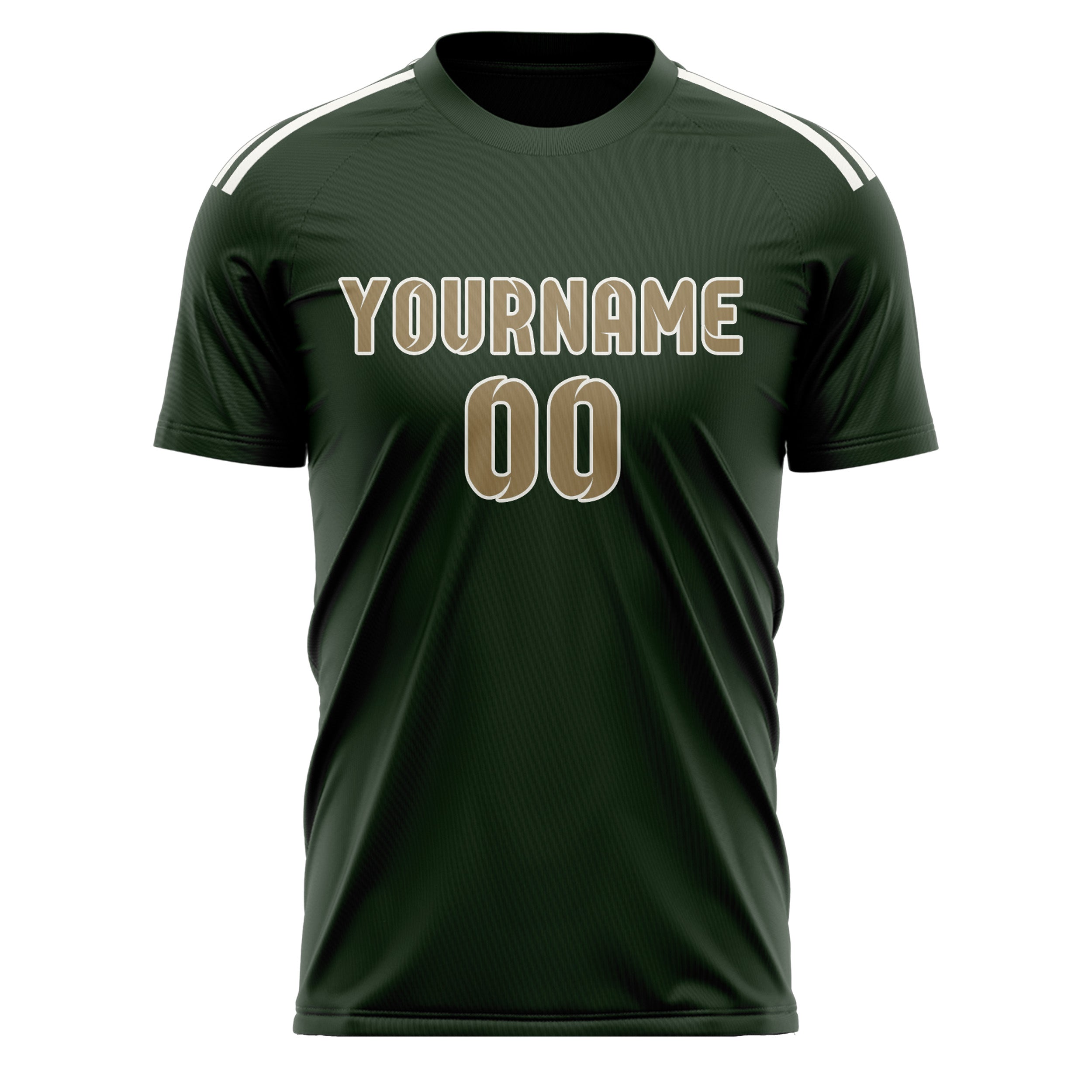 Benutzerdefiniertes Professionelles Tannengrün Hellkhaki Fußballtrikot