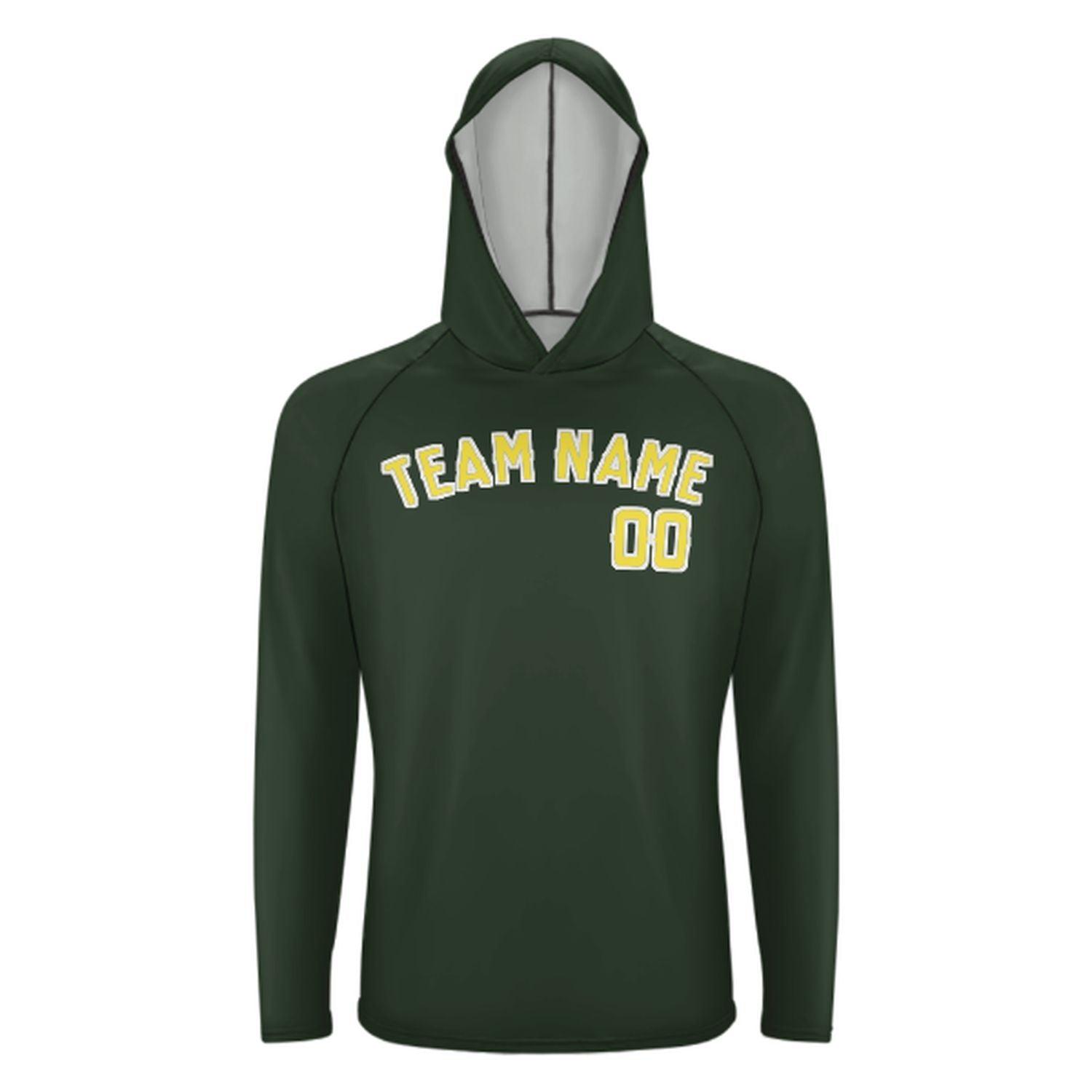 Po mjeri, jelka zelena blijedo žuta UV-Hoodie