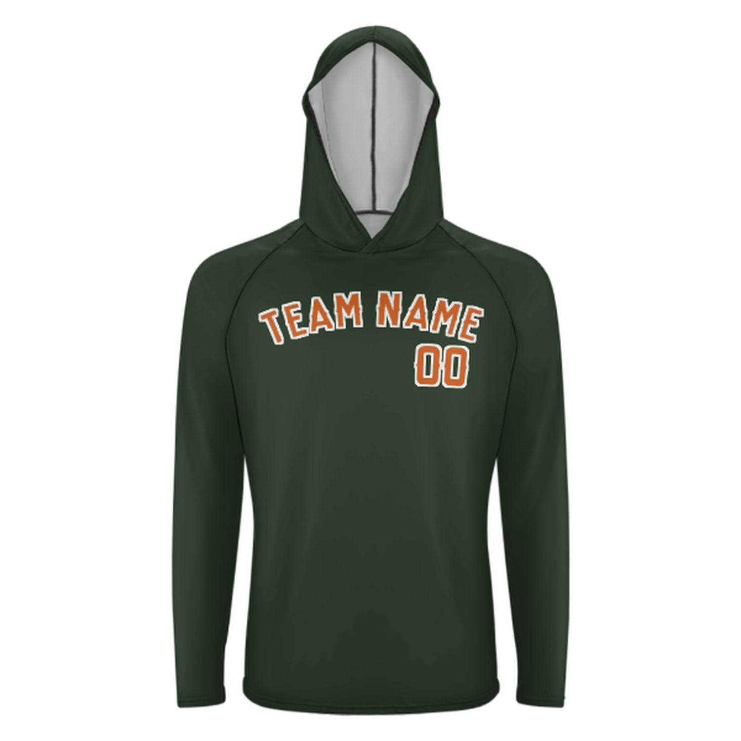 Po mjeri jelka zelena narančasta UV-Hoodie
