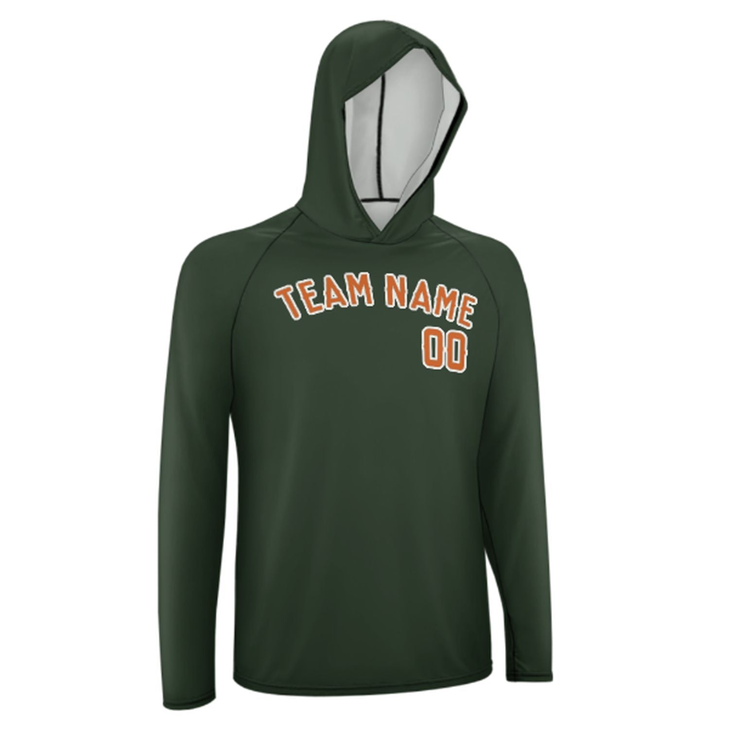 Po mjeri jelka zelena narančasta UV-Hoodie