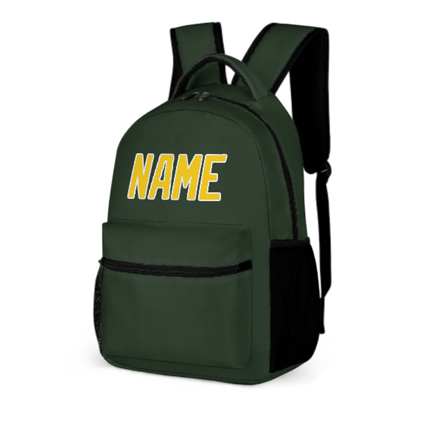 Maßgeschneidertes Tannengrün Gold Kinderrucksack