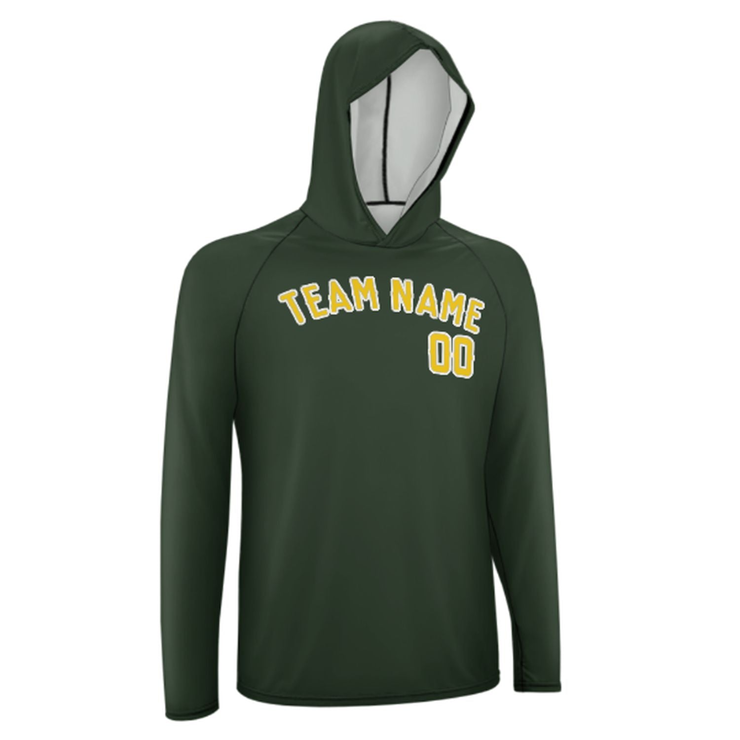 Po mjeri jelsko zeleno zlato UV-Hoodie