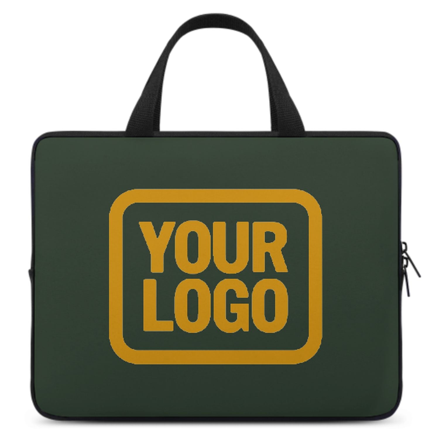 Maßgeschneidertes Tannengrün Yellow Laptop Tasche