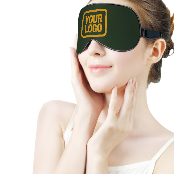 Maßgeschneidertes Tannengrün Gelb Schlafmaske