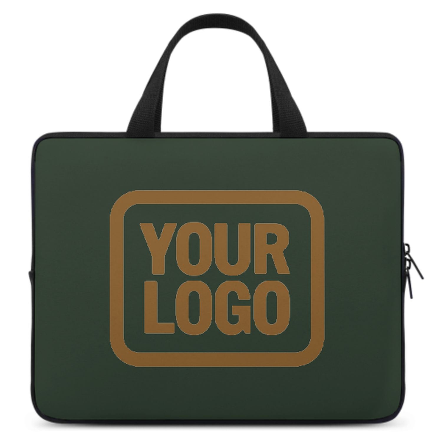 Maßgeschneidertes Tannengrün Khaki Laptop Tasche