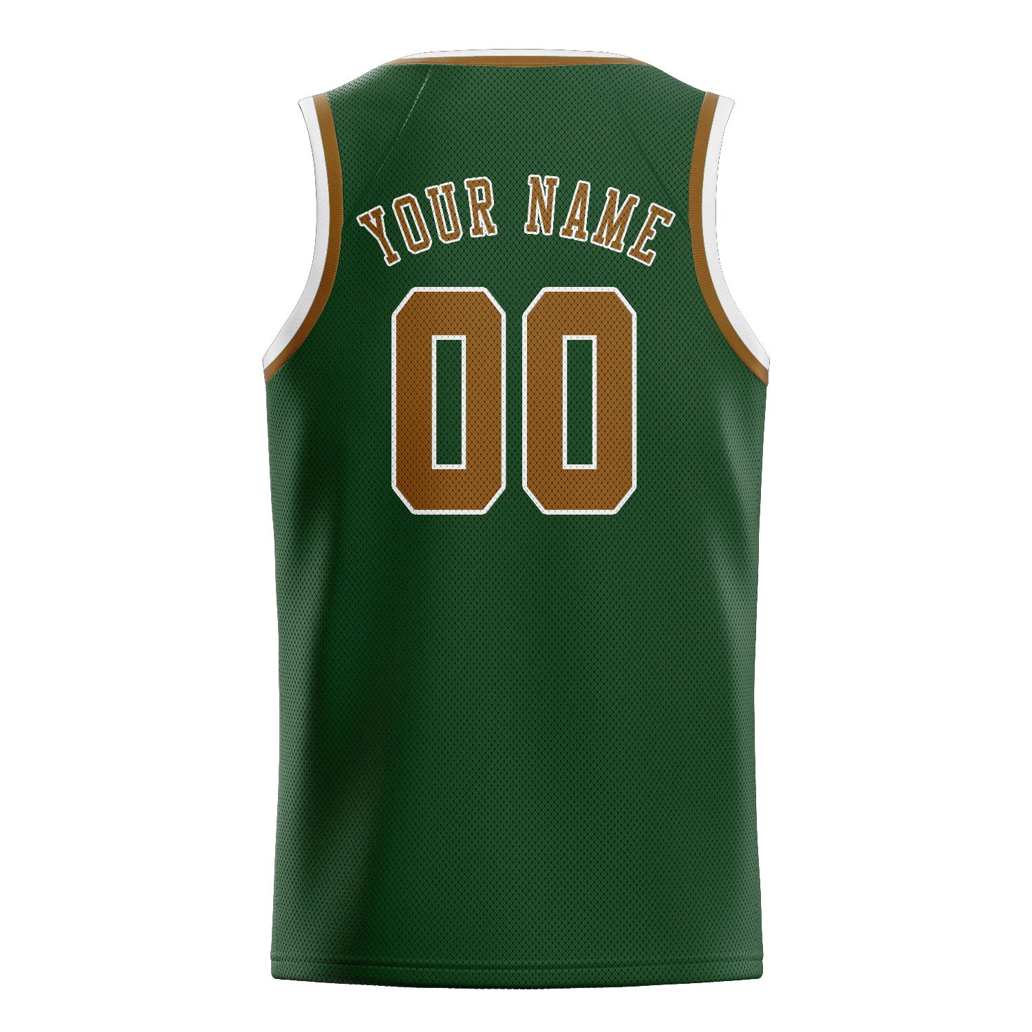 Benutzerdefiniertes Professionelles Tannengrün Khaki Basketballtrikot