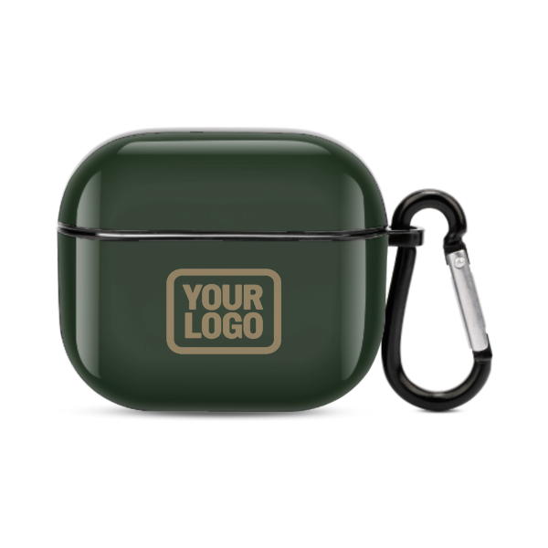 Maßgeschneidertes Tannengrün Hellkhaki AirPods-Hülle (3. Generation)