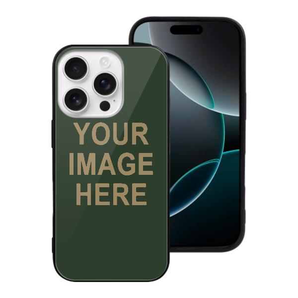 Custodia per telefono personalizzata color verde abete chiaro e cachi