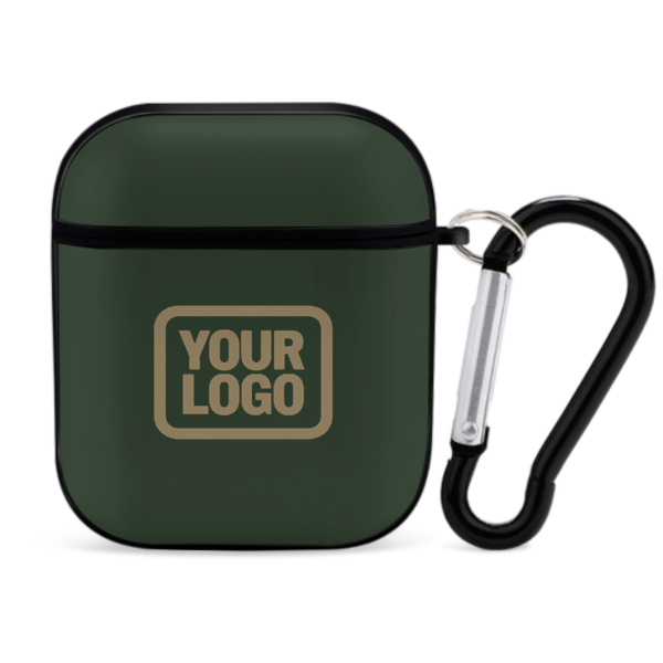 Maßgeschneidertes Tannengrün Hellkhaki AirPods-Hülle