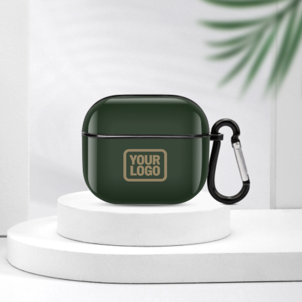 Maßgeschneidertes Tannengrün Hellkhaki AirPods-Hülle (3. Generation)