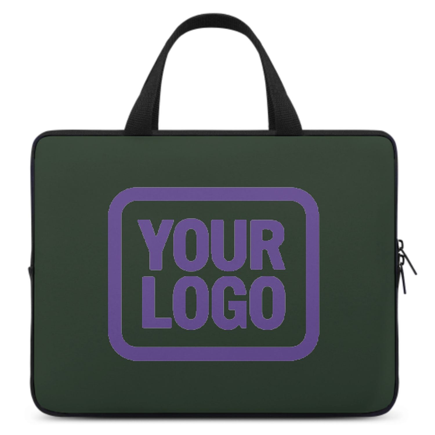 Maßgeschneidertes Tannengrün Light Purple Laptop Tasche