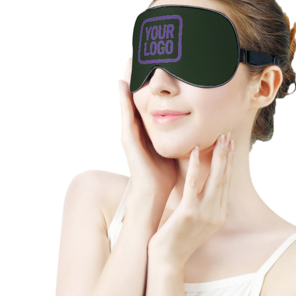 Maßgeschneidertes Tannengrün Lavendel Schlafmaske