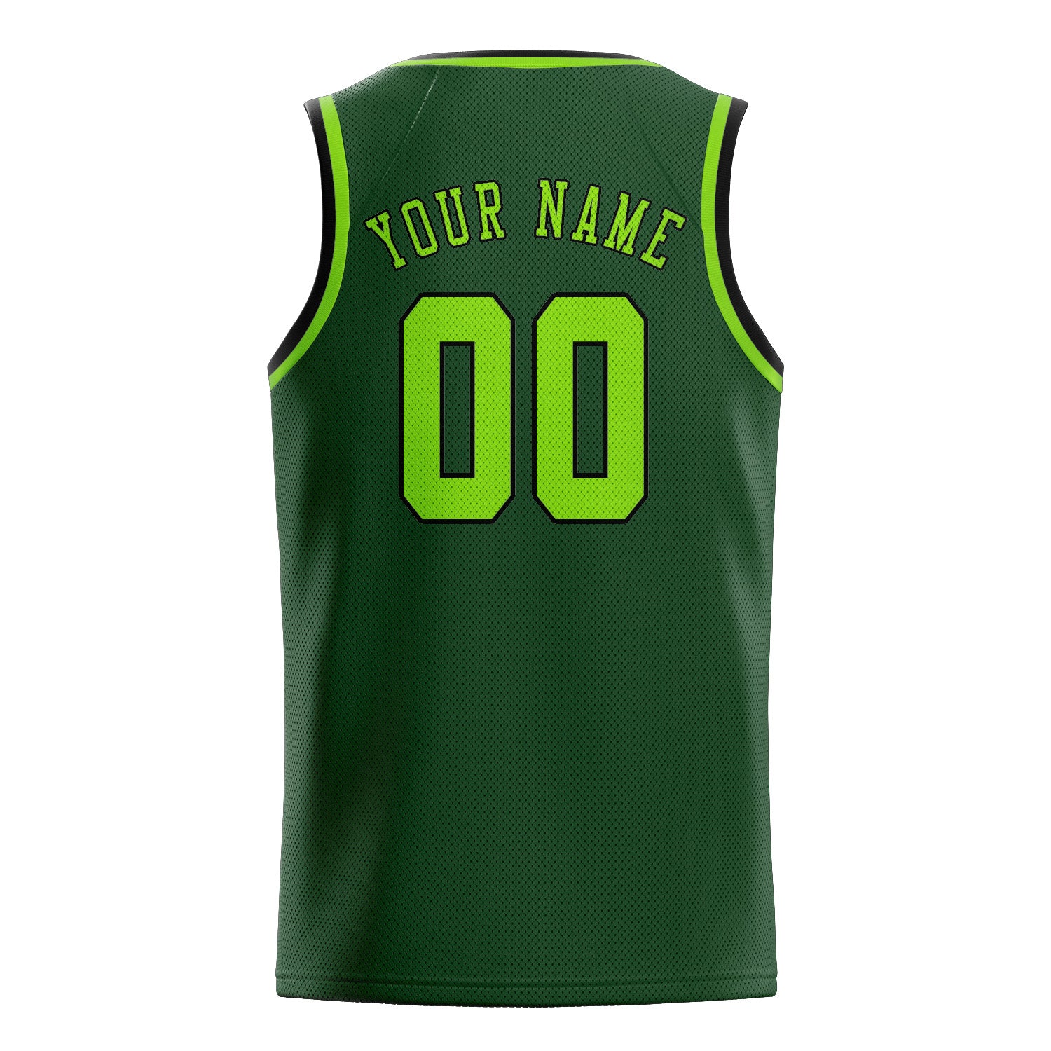 Benutzerdefiniertes Professionelles Tannengrün Smaragdgrün Basketballtrikot