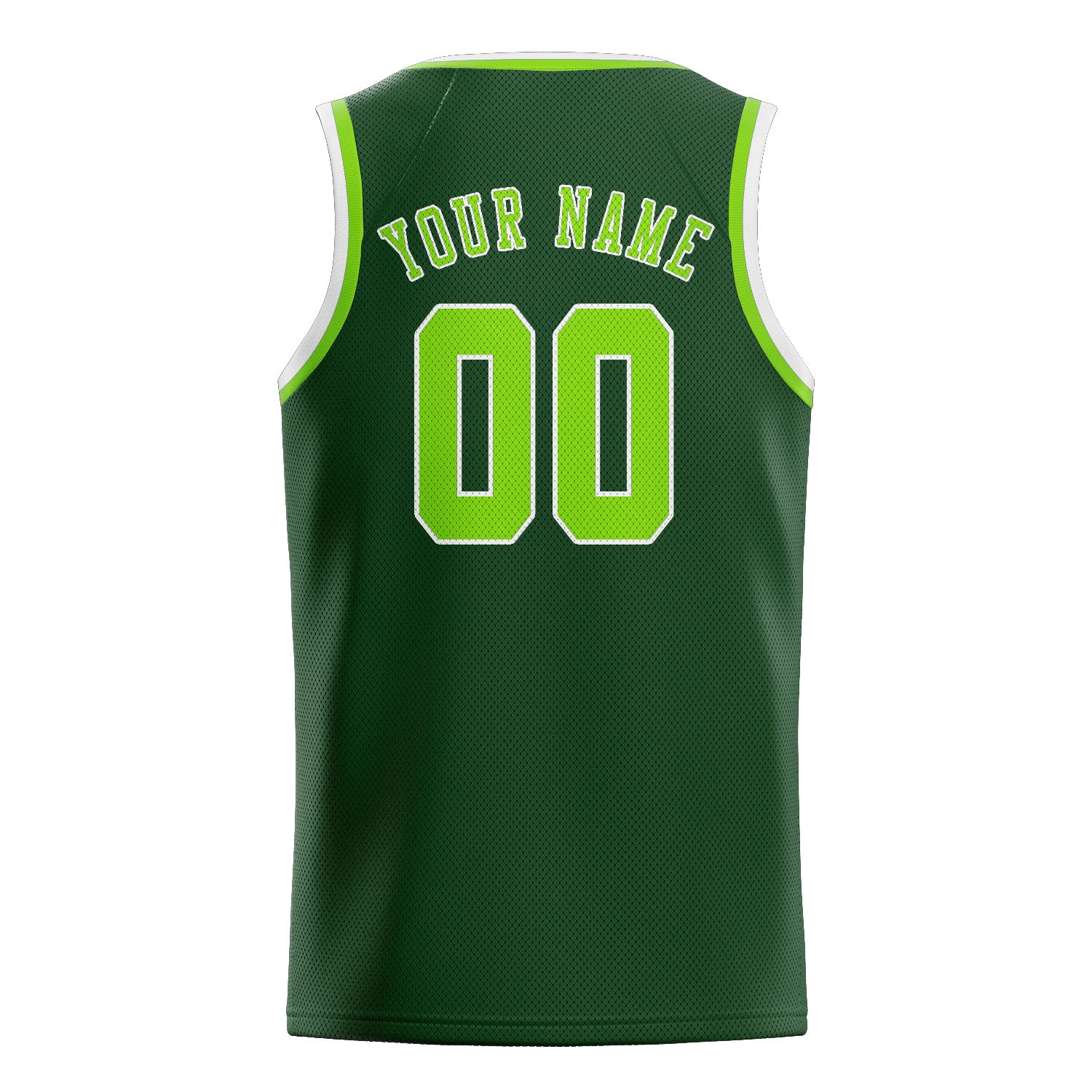 Benutzerdefiniertes Professionelles Tannengrün Smaragdgrün Basketballtrikot