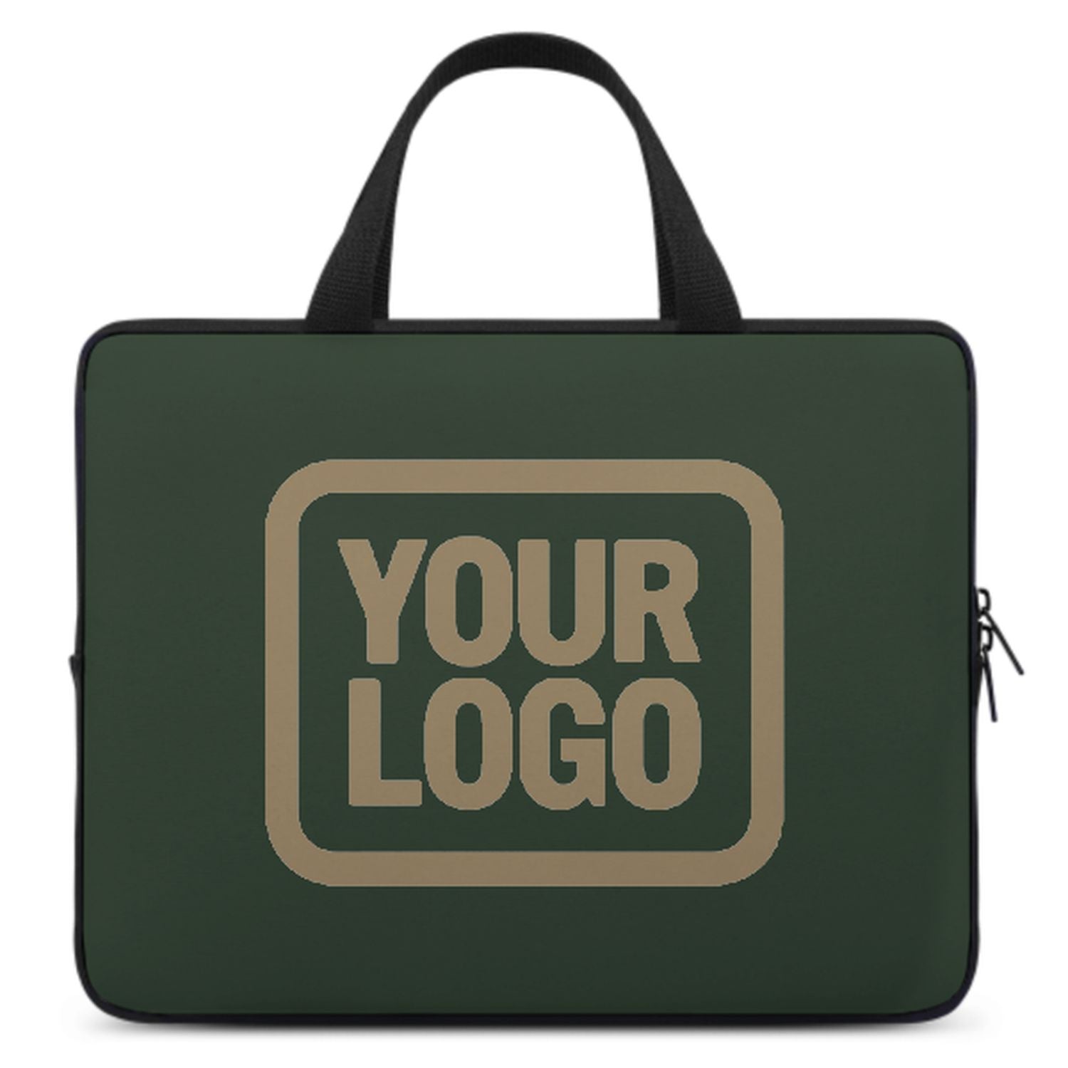 Maßgeschneidertes Tannengrün Light Khaki Laptop Tasche