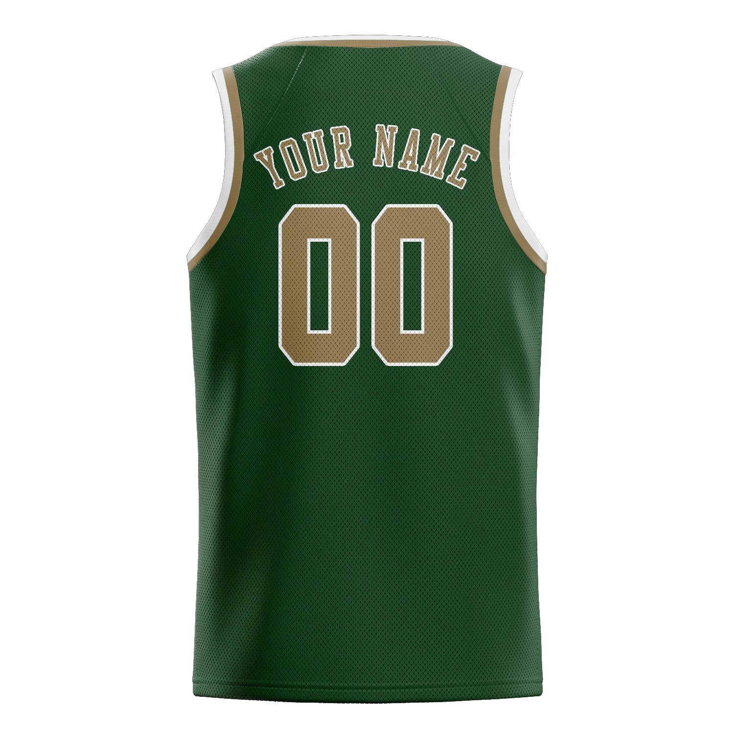 Benutzerdefiniertes Professionelles Tannengrün Hellkhaki Basketballtrikot