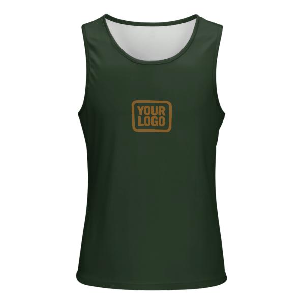 Maßgeschneidertes Tannengrün Khaki Herren Tanktop